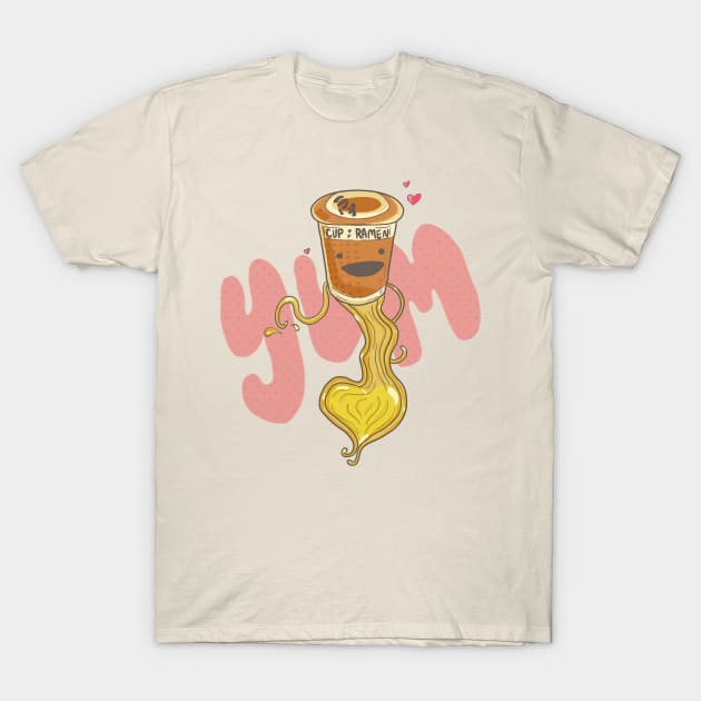 Ramen Love T-Shirt by Lhollowaydesign